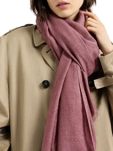 Brunello Cucinelli Women's Cashmere and Silk Scarf - Purple | Thumbnail 2 Brunello Cucinelli Women's Cashmere and Silk Scarf - Purple | Thumbnail 2