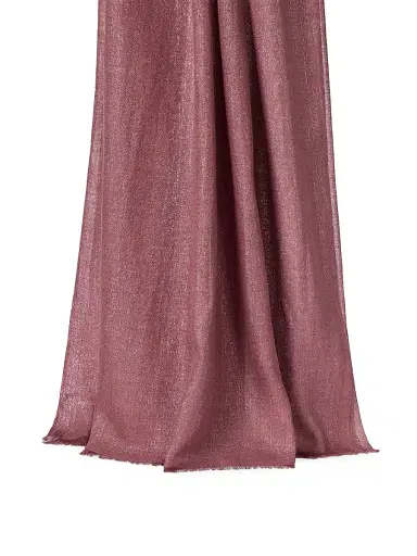 Brunello Cucinelli Women's Cashmere and Silk Scarf - Purple | Thumbnail 3 Brunello Cucinelli Women's Cashmere and Silk Scarf - Purple | Thumbnail 3