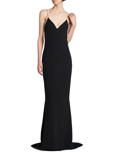 Tom Ford Women's V-Neck Open-Back Gown | Thumbnail 2 Tom Ford Women's V-Neck Open-Back Gown | Thumbnail 2