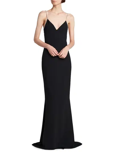 Tom Ford Women's V-Neck Open-Back Gown | Thumbnail 3 Tom Ford Women's V-Neck Open-Back Gown | Thumbnail 3
