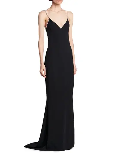 Tom Ford Women's V-Neck Open-Back Gown | Thumbnail 4 Tom Ford Women's V-Neck Open-Back Gown | Thumbnail 4