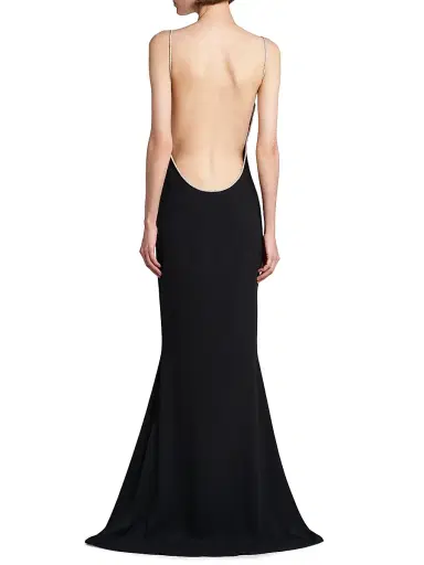 Tom Ford Women's V-Neck Open-Back Gown | Thumbnail 5 Tom Ford Women's V-Neck Open-Back Gown | Thumbnail 5