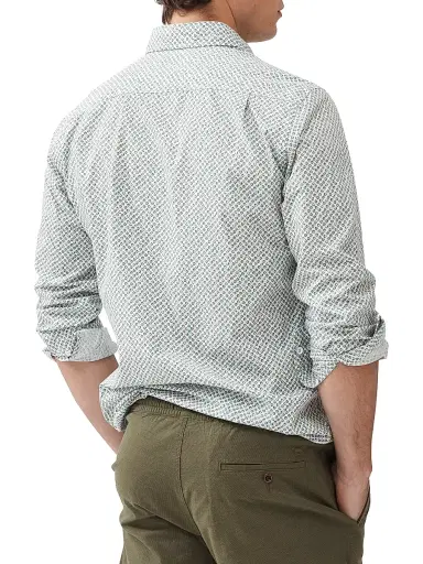 Rodd & Gunn Men's Underwood Geometric Cotton Slim-Fit Shirt - Autumn - Size XL | Thumbnail 4 Rodd & Gunn Men's Underwood Geometric Cotton Slim-Fit Shirt - Autumn - Size XL | Thumbnail 4