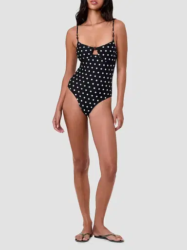 NICHOLAS Women's Anela One-Piece Swimsuit - Black Polka Dot | Thumbnail 2 NICHOLAS Women's Anela One-Piece Swimsuit - Black Polka Dot | Thumbnail 2