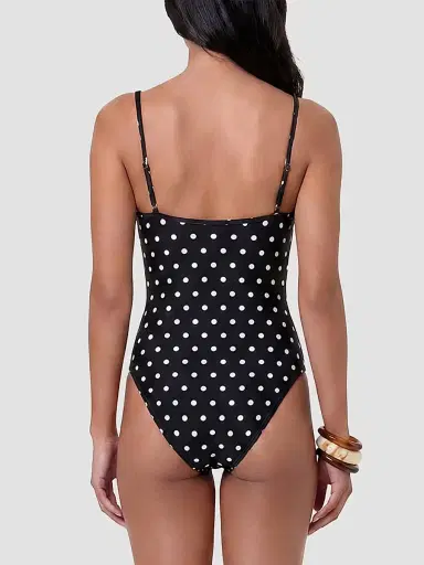 NICHOLAS Women's Anela One-Piece Swimsuit - Black Polka Dot | Thumbnail 3 NICHOLAS Women's Anela One-Piece Swimsuit - Black Polka Dot | Thumbnail 3