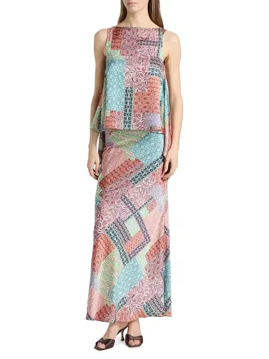 Misa Los Angeles Women's Sienna Printed Bias-Cut Maxi Skirt | Thumbnail 2 Misa Los Angeles Women's Sienna Printed Bias-Cut Maxi Skirt | Thumbnail 2