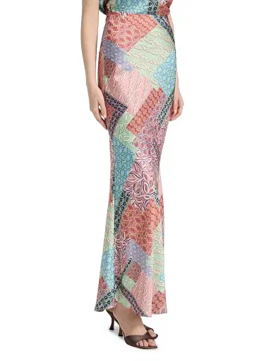 Misa Los Angeles Women's Sienna Printed Bias-Cut Maxi Skirt | Thumbnail 4 Misa Los Angeles Women's Sienna Printed Bias-Cut Maxi Skirt | Thumbnail 4
