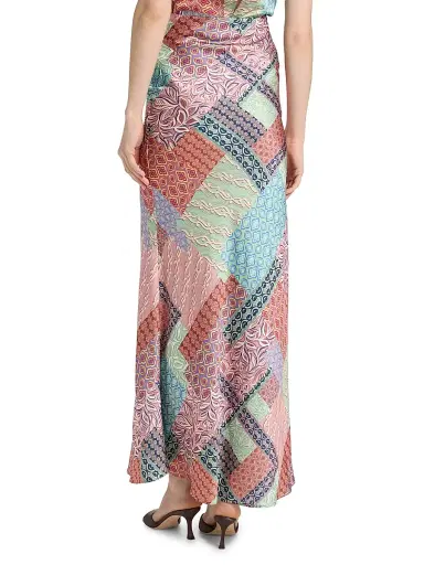 Misa Los Angeles Women's Sienna Printed Bias-Cut Maxi Skirt | Thumbnail 5 Misa Los Angeles Women's Sienna Printed Bias-Cut Maxi Skirt | Thumbnail 5