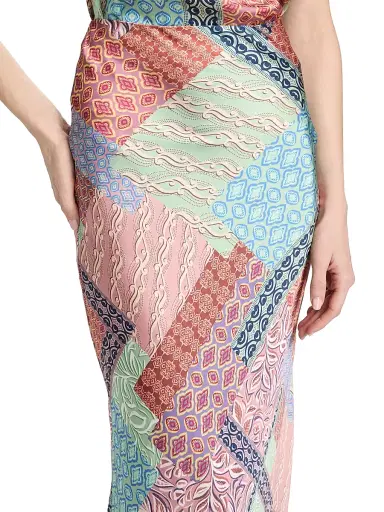 Misa Los Angeles Women's Sienna Printed Bias-Cut Maxi Skirt | Thumbnail 6 Misa Los Angeles Women's Sienna Printed Bias-Cut Maxi Skirt | Thumbnail 6