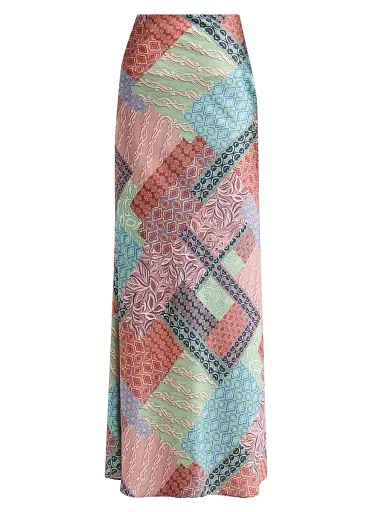 Misa Los Angeles Women's Sienna Printed Bias-Cut Maxi Skirt | Thumbnail 1 Misa Los Angeles Women's Sienna Printed Bias-Cut Maxi Skirt | Thumbnail 1