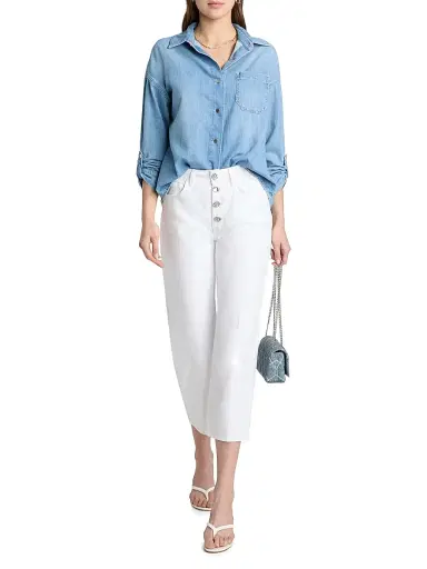 L'Agence Women's Jorah Cotton Denim Relaxed-Fit Shirt - Seattle - Size XL | Thumbnail 2 L'Agence Women's Jorah Cotton Denim Relaxed-Fit Shirt - Seattle - Size XL | Thumbnail 2