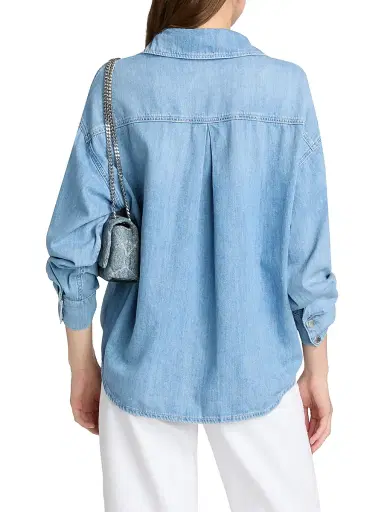 L'Agence Women's Jorah Cotton Denim Relaxed-Fit Shirt - Seattle - Size XL | Thumbnail 5 L'Agence Women's Jorah Cotton Denim Relaxed-Fit Shirt - Seattle - Size XL | Thumbnail 5