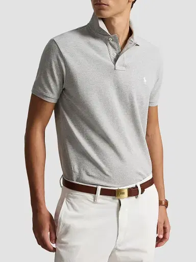 Polo Ralph Lauren Men's The Iconic Mesh Polo Shirt - Spring Heather - Size XXL | Thumbnail 4 Polo Ralph Lauren Men's The Iconic Mesh Polo Shirt - Spring Heather - Size XXL | Thumbnail 4