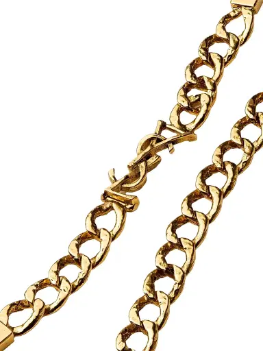 Saint Laurent Women's Cassandre-Chain Backless Dress in Knit - Bordeaux - Size Small | Thumbnail 6 Saint Laurent Women's Cassandre-Chain Backless Dress in Knit - Bordeaux - Size Small | Thumbnail 6