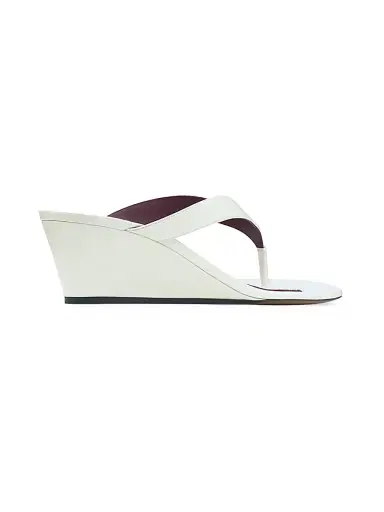 NEOUS Women's Tercus 50MM Patent Leather Wedge Sandals - Cream - Size 11 | Thumbnail 2 NEOUS Women's Tercus 50MM Patent Leather Wedge Sandals - Cream - Size 11 | Thumbnail 2