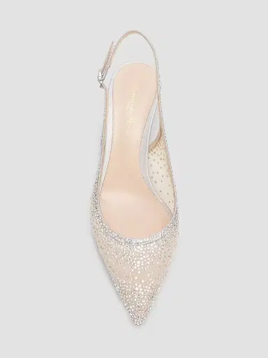 Gianvito Rossi Women's Regina 55MM Kitten Heel Slingback Pumps | Thumbnail 4 Gianvito Rossi Women's Regina 55MM Kitten Heel Slingback Pumps | Thumbnail 4