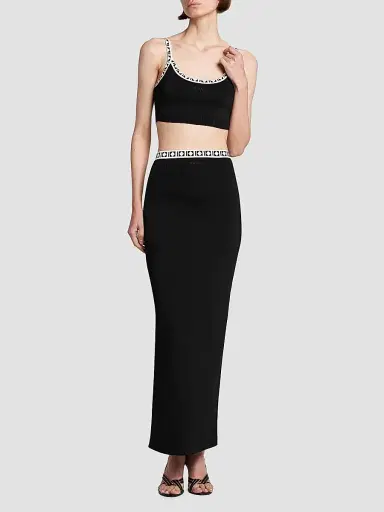 Versace Women's La Vacanza Graphic Trim Crop Top | Thumbnail 2 Versace Women's La Vacanza Graphic Trim Crop Top | Thumbnail 2
