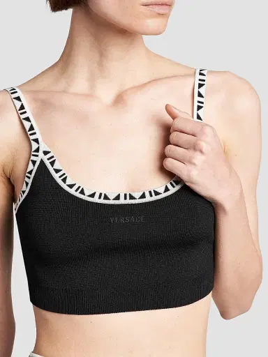 Versace Women's La Vacanza Graphic Trim Crop Top | Thumbnail 6 Versace Women's La Vacanza Graphic Trim Crop Top | Thumbnail 6