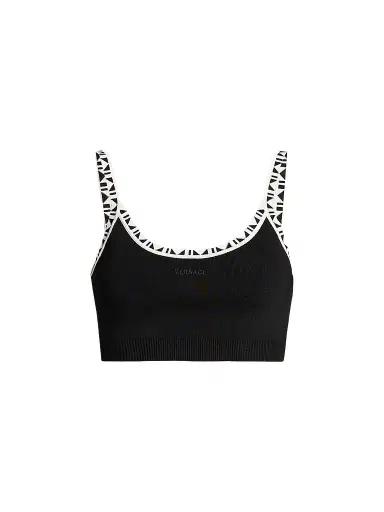 Versace Women's La Vacanza Graphic Trim Crop Top | Thumbnail 1 Versace Women's La Vacanza Graphic Trim Crop Top | Thumbnail 1