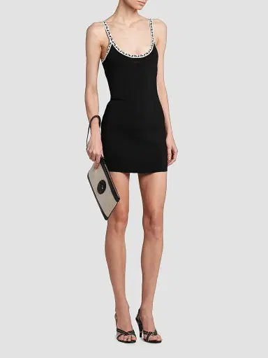 Versace Women's La Vacanza Graphic Trim Tank Minidress - Black - Size 10 | Thumbnail 2 Versace Women's La Vacanza Graphic Trim Tank Minidress - Black - Size 10 | Thumbnail 2
