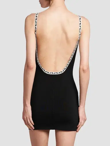 Versace Women's La Vacanza Graphic Trim Tank Minidress - Black - Size 10 | Thumbnail 5 Versace Women's La Vacanza Graphic Trim Tank Minidress - Black - Size 10 | Thumbnail 5