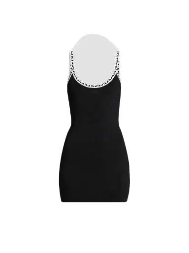 Versace Women's La Vacanza Graphic Trim Tank Minidress - Black - Size 10 | Thumbnail 1 Versace Women's La Vacanza Graphic Trim Tank Minidress - Black - Size 10 | Thumbnail 1