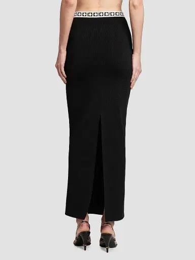 Versace Women's La Vacanza Graphic Trim Maxi Skirt - Black - Size 10 | Thumbnail 5 Versace Women's La Vacanza Graphic Trim Maxi Skirt - Black - Size 10 | Thumbnail 5