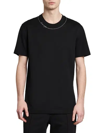 Dolce & Gabbana Men's Logo Cotton Crewneck T-Shirt - Nero | Thumbnail 3 Dolce & Gabbana Men's Logo Cotton Crewneck T-Shirt - Nero | Thumbnail 3