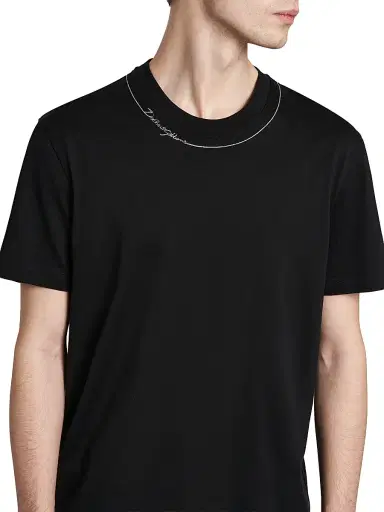 Dolce & Gabbana Men's Logo Cotton Crewneck T-Shirt - Nero | Thumbnail 6 Dolce & Gabbana Men's Logo Cotton Crewneck T-Shirt - Nero | Thumbnail 6