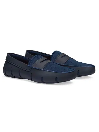SWIMS Men's Mesh & Rubber Penny Loafers - Navy - Size 14 | Thumbnail 2 SWIMS Men's Mesh & Rubber Penny Loafers - Navy - Size 14 | Thumbnail 2