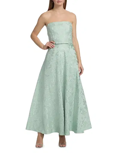 SACHIN & BABI Women's Darian Floral Cloque Maxi Dress - Celadon - Size 0 | Thumbnail 3 SACHIN & BABI Women's Darian Floral Cloque Maxi Dress - Celadon - Size 0 | Thumbnail 3