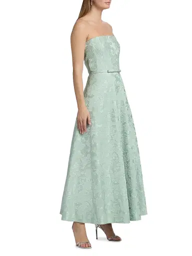 SACHIN & BABI Women's Darian Floral Cloque Maxi Dress - Celadon - Size 0 | Thumbnail 4 SACHIN & BABI Women's Darian Floral Cloque Maxi Dress - Celadon - Size 0 | Thumbnail 4