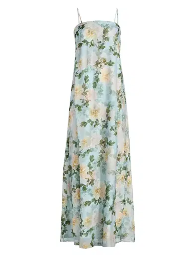 SACHIN & BABI Women's Shelby Floral Chiffon Slip Gown - Cloud Blue Peony - Size Large | Thumbnail 1 SACHIN & BABI Women's Shelby Floral Chiffon Slip Gown - Cloud Blue Peony - Size Large | Thumbnail 1