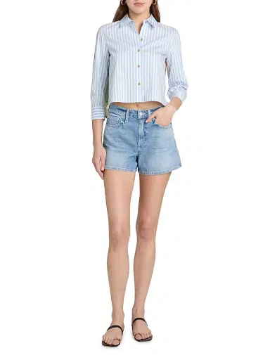 L'Agence Women's Lissania Ultra High-Rise Denim Shorts - Grant - Size 32 | Thumbnail 2 L'Agence Women's Lissania Ultra High-Rise Denim Shorts - Grant - Size 32 | Thumbnail 2