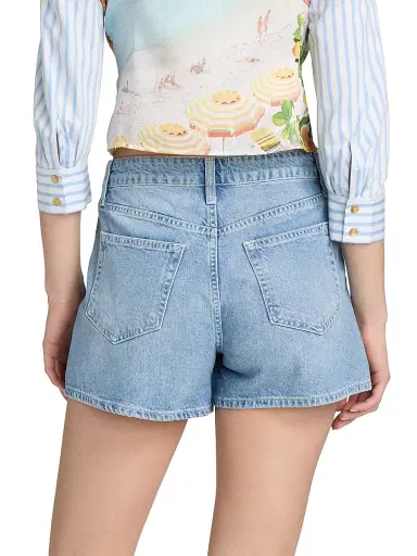 L'Agence Women's Lissania Ultra High-Rise Denim Shorts - Grant - Size 32 | Thumbnail 5 L'Agence Women's Lissania Ultra High-Rise Denim Shorts - Grant - Size 32 | Thumbnail 5