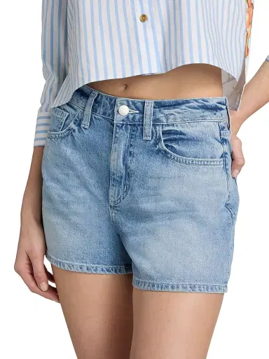L'Agence Women's Lissania Ultra High-Rise Denim Shorts - Grant - Size 32 | Thumbnail 6 L'Agence Women's Lissania Ultra High-Rise Denim Shorts - Grant - Size 32 | Thumbnail 6