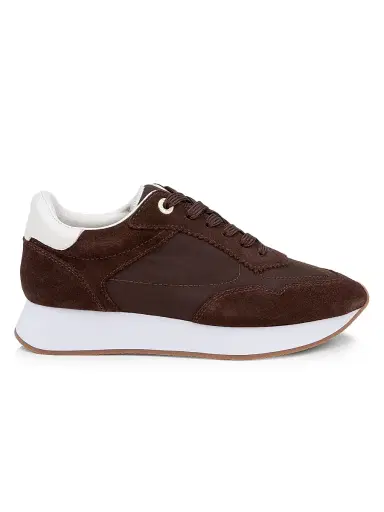 L'Agence Women's Deepa Suede & Mesh Low-Top Sneakers | Thumbnail 1 L'Agence Women's Deepa Suede & Mesh Low-Top Sneakers | Thumbnail 1
