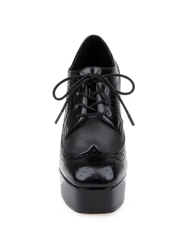 L'AGENCE Women's Tania 125MM Leather Platform Pumps - Black Leather | Thumbnail 4 L'AGENCE Women's Tania 125MM Leather Platform Pumps - Black Leather | Thumbnail 4