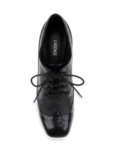 L'AGENCE Women's Tania 125MM Leather Platform Pumps - Black Leather | Thumbnail 5 L'AGENCE Women's Tania 125MM Leather Platform Pumps - Black Leather | Thumbnail 5