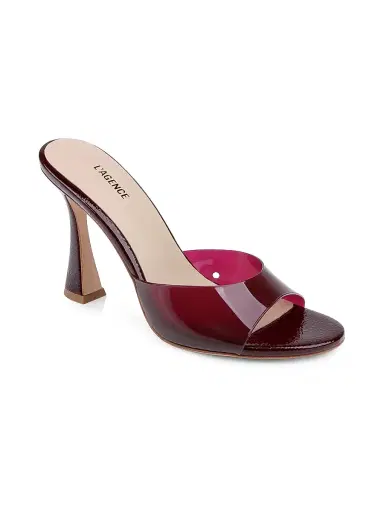 L'Agence Women's Avery 100MM Curved-Heel Sandals - Wine - Size 8 | Thumbnail 2 L'Agence Women's Avery 100MM Curved-Heel Sandals - Wine - Size 8 | Thumbnail 2