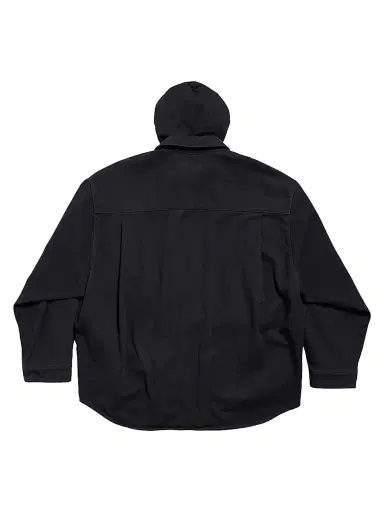 Balenciaga Men's Parka Denim Jacket - Black | Thumbnail 2 Balenciaga Men's Parka Denim Jacket - Black | Thumbnail 2