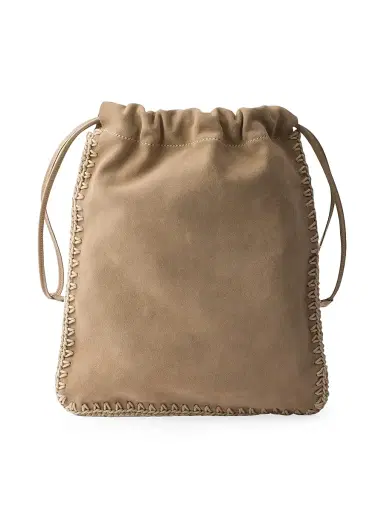 Prada Women's Wish Suede Pouch | Thumbnail 4 Prada Women's Wish Suede Pouch | Thumbnail 4