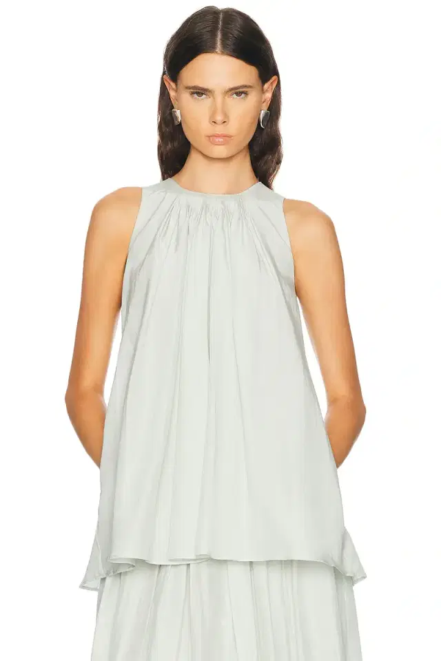Liao Pleated Neckline Blouse Liao Pleated Neckline Blouse