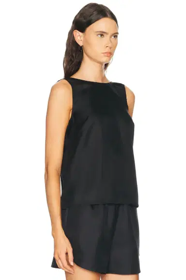 Loulou de Saison Gema Draped Open Back Top | Thumbnail 2 Loulou de Saison Gema Draped Open Back Top | Thumbnail 2