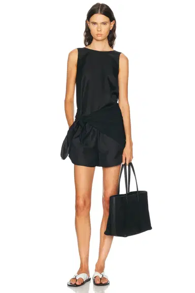 Loulou de Saison Gema Draped Open Back Top | Thumbnail 4 Loulou de Saison Gema Draped Open Back Top | Thumbnail 4