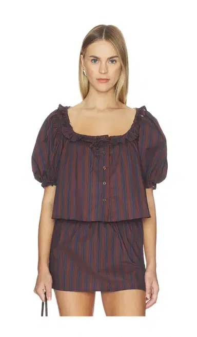 WeWoreWhat Puff Sleeve Button Up Top | Thumbnail 1 WeWoreWhat Puff Sleeve Button Up Top | Thumbnail 1