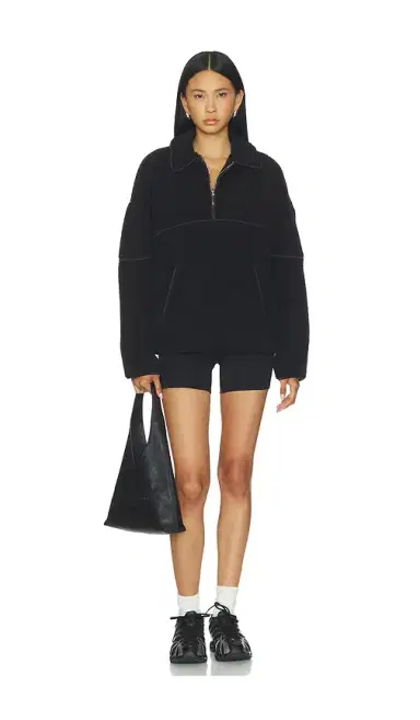 WeWoreWhat Fleece Quarter Zip | Thumbnail 4 WeWoreWhat Fleece Quarter Zip | Thumbnail 4