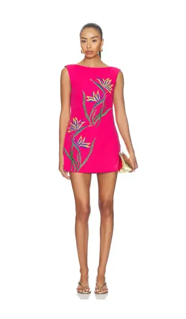 Yellow The Label Bird Of Paradise Dress | Thumbnail 1 Yellow The Label Bird Of Paradise Dress | Thumbnail 1