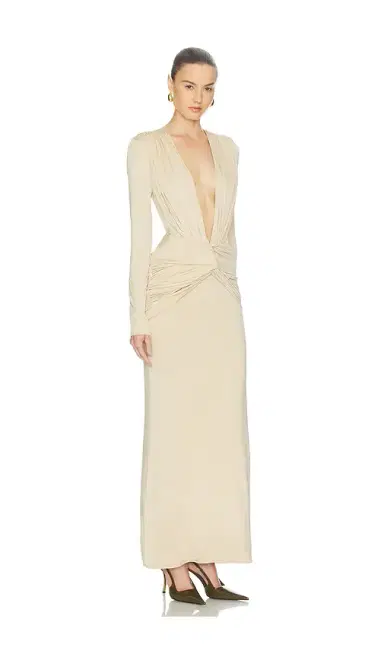 Shona Joy Miro Long Sleeve Plunged Maxi Dress | Thumbnail 2 Shona Joy Miro Long Sleeve Plunged Maxi Dress | Thumbnail 2