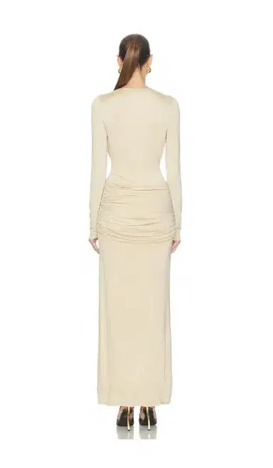 Shona Joy Miro Long Sleeve Plunged Maxi Dress | Thumbnail 3 Shona Joy Miro Long Sleeve Plunged Maxi Dress | Thumbnail 3